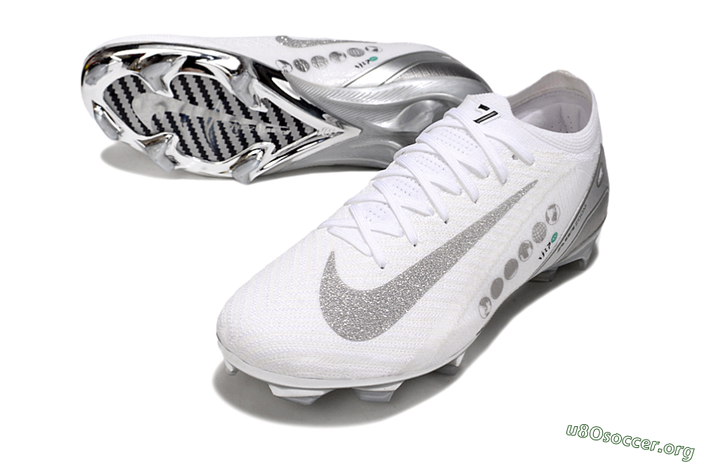 Nike Air Zoom Mercurial Vapor 16 Elite FG Football Boots - White/Silver/Black 0