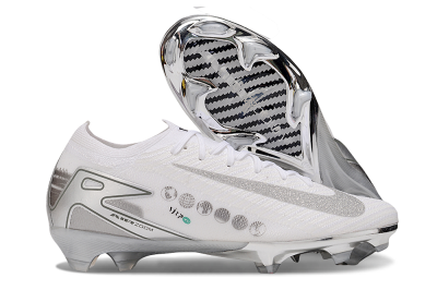 Nike Air Zoom Mercurial Vapor 16 Elite FG Football Boots - White/Silver/Black