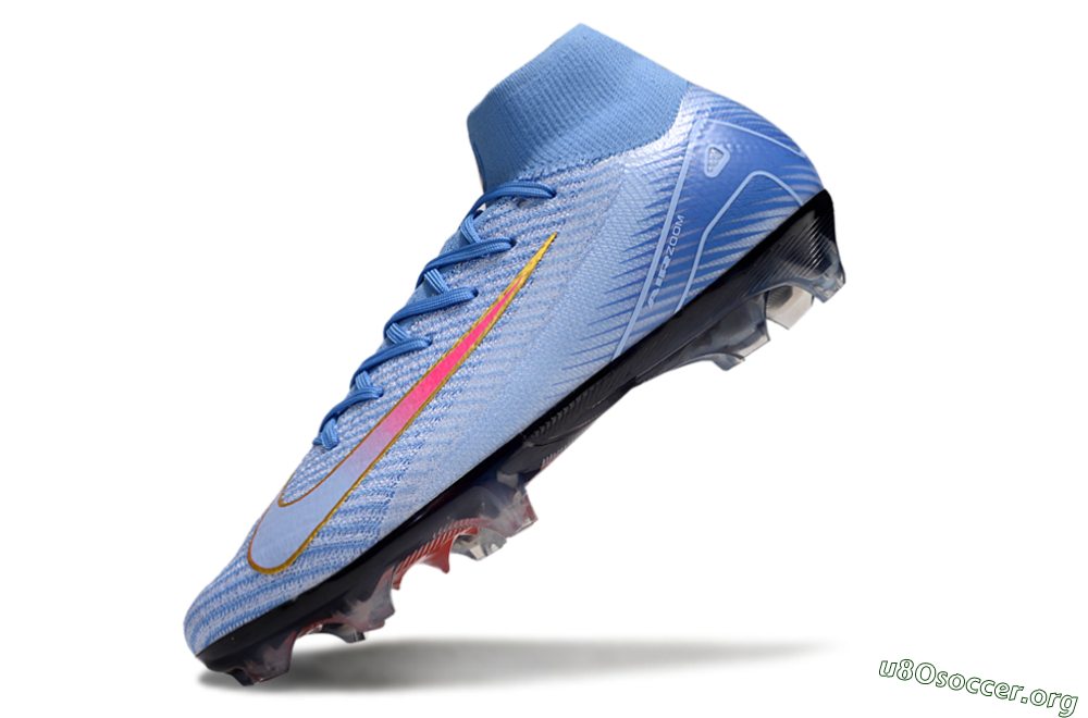 Nike Air Zoom Mercurial Superfly 10 Elite FG Football Boots - Blue/Pink/Gold 5