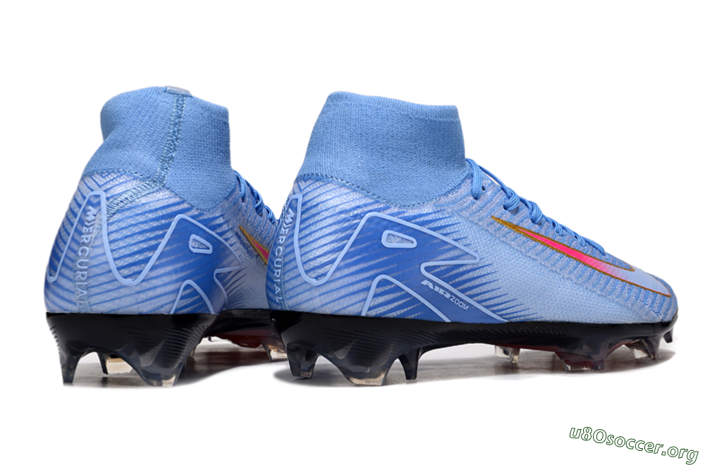 Nike Air Zoom Mercurial Superfly 10 Elite FG Football Boots - Blue/Pink/Gold 6