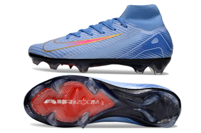 Nike Air Zoom Mercurial Superfly 10 Elite FG Football Boots - Blue/Pink/Gold