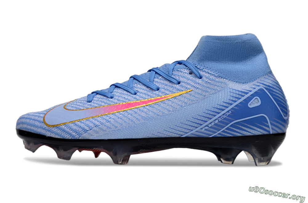 Nike Air Zoom Mercurial Superfly 10 Elite FG Football Boots - Blue/Pink/Gold 3