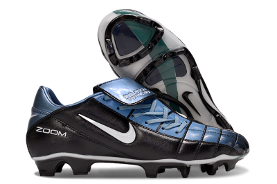 Nike Air Zoom Total 90 III FG Football Boots - Black/Blue/White