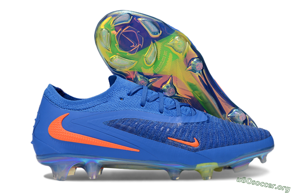 Nike Phantom GX 3 Elite FG Football Boots - Blue/Red/Gold 2
