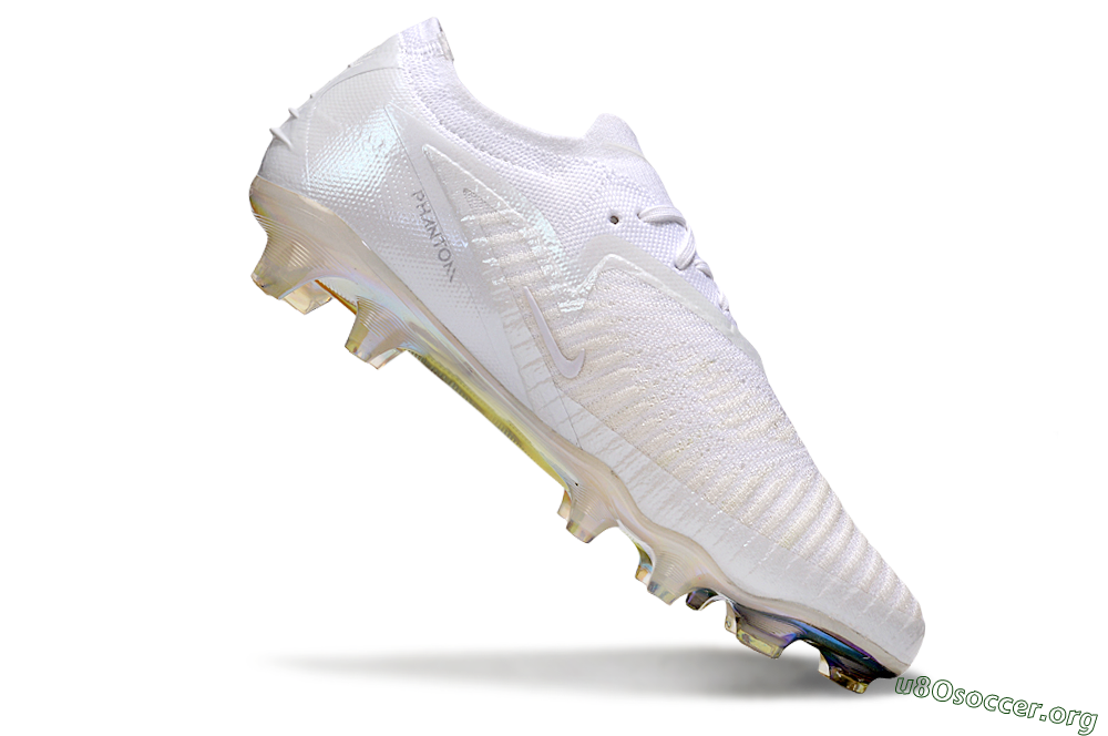 Nike Phantom 6 Low Elite FG Football Boots - Beige/White/Gold 4
