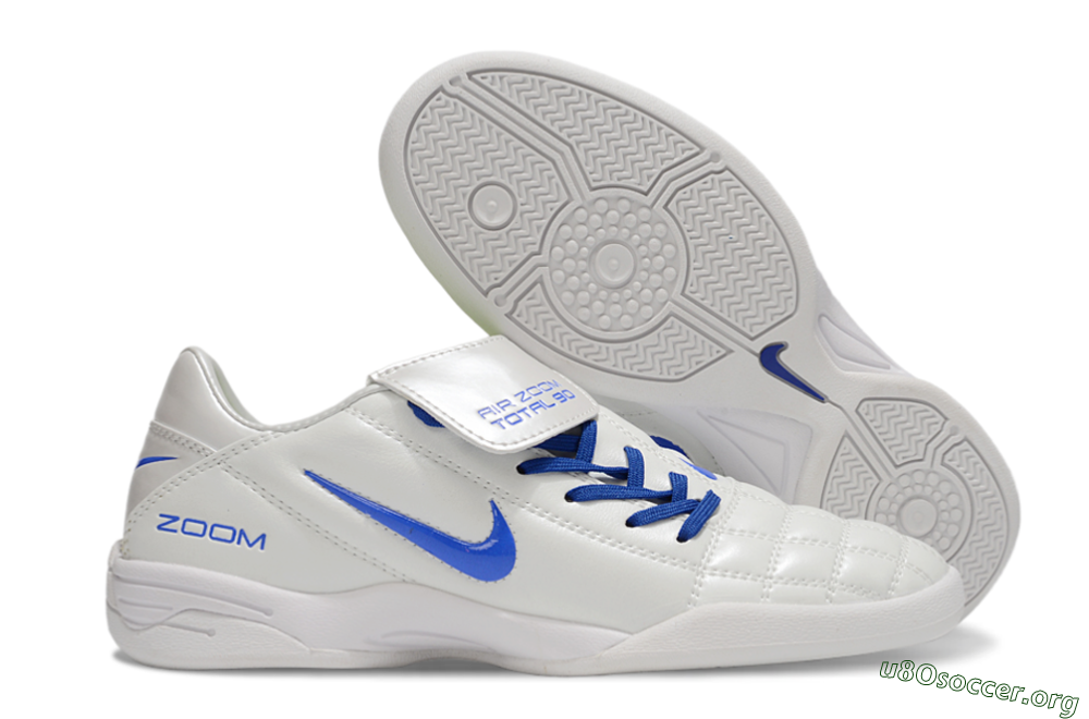 Nike Air Zoom Total 90 III IC Football Shoes - White/Blue 2