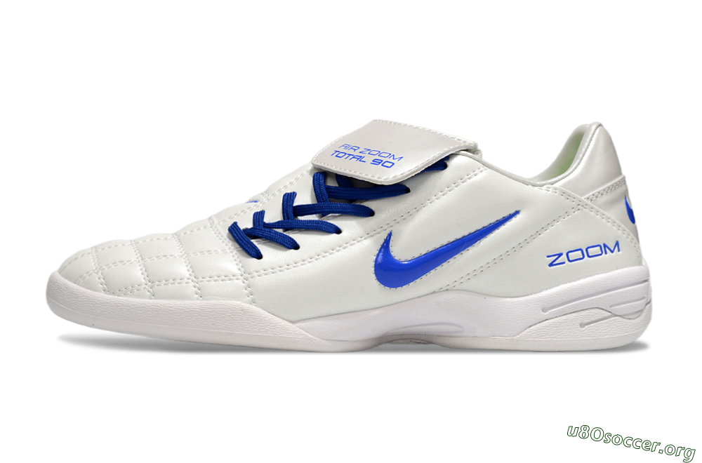 Nike Air Zoom Total 90 III IC Football Shoes - White/Blue 3
