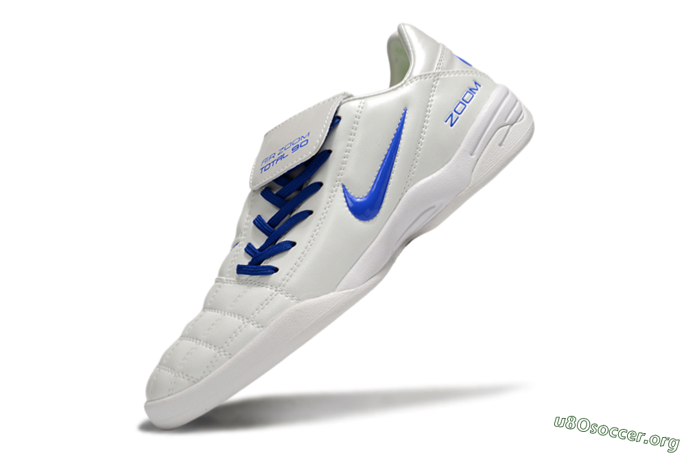Nike Air Zoom Total 90 III IC Football Shoes - White/Blue 5