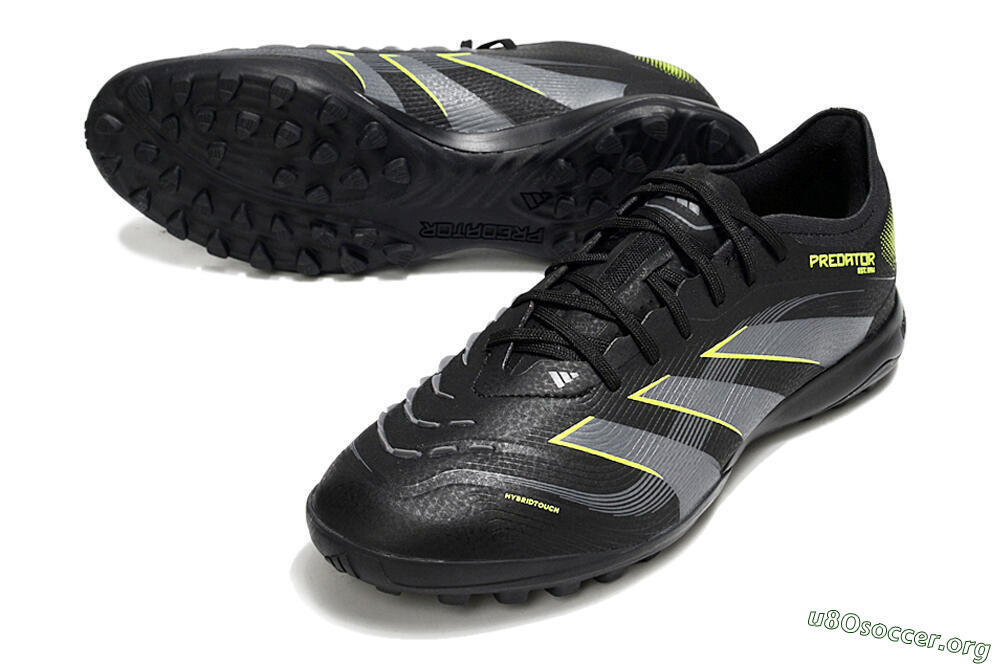 Adidas Predator 25 Elite TF Football Shoes - Black/Grey/Yellow 0