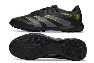 Adidas Predator 25 Elite TF Football Shoes - Black/Grey/Yellow