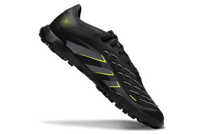 Adidas Predator 25 Elite TF Football Shoes - Black/Grey/Yellow