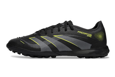 Adidas Predator 25 Elite TF Football Shoes - Black/Grey/Yellow