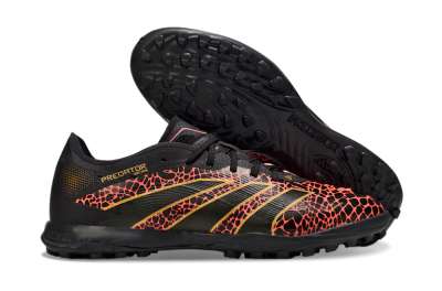 Adidas Predator 25 Elite TF Football Shoes - Black/Red/Yellow