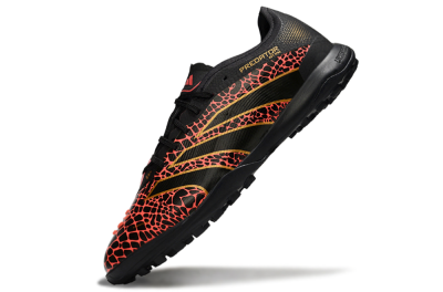 Adidas Predator 25 Elite TF Football Shoes - Black/Red/Yellow