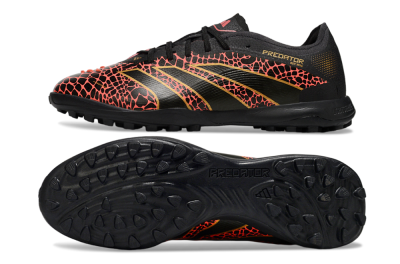 Adidas Predator 25 Elite TF Football Shoes - Black/Red/Yellow