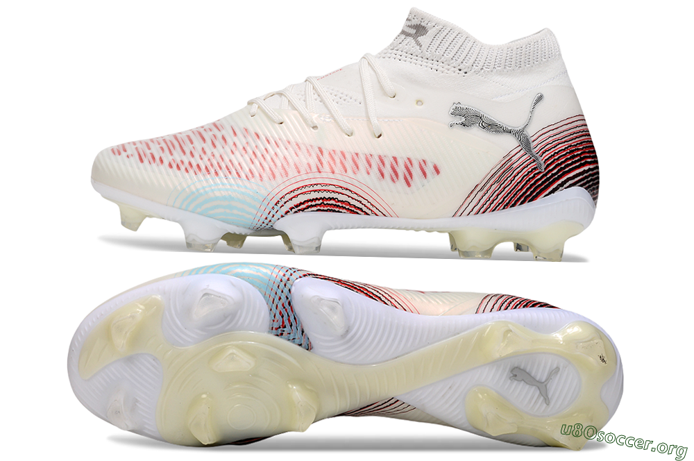 Puma Future 8 Ultimate FG Football Boots - Beige/Red/Black 1