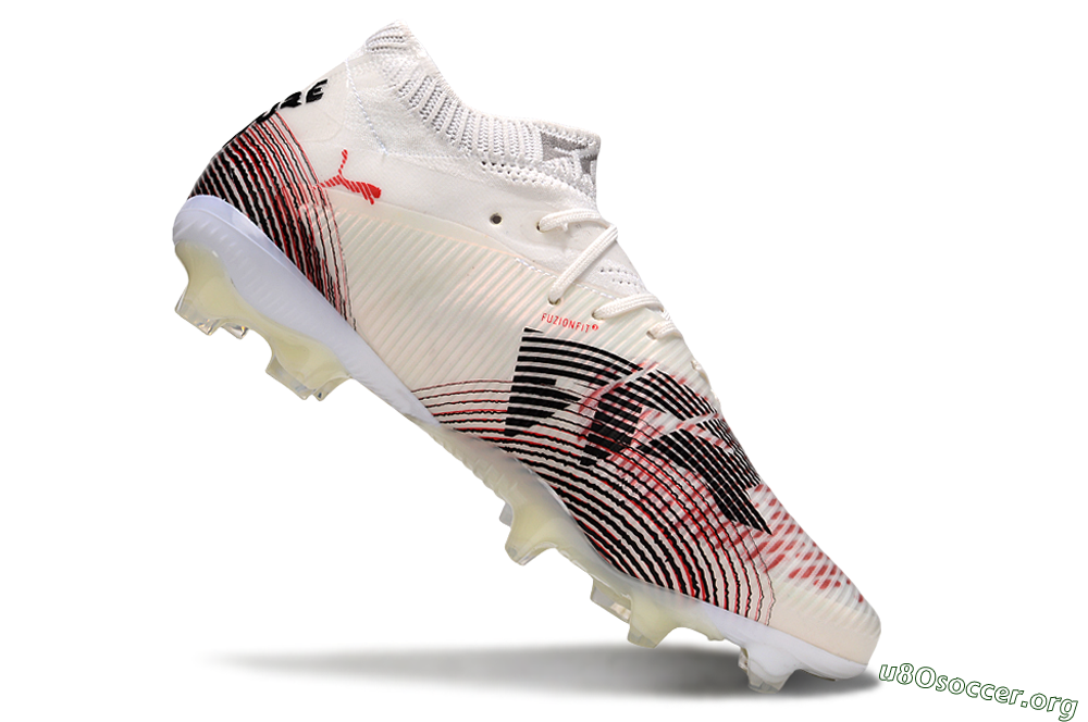 Puma Future 8 Ultimate FG Football Boots - Beige/Red/Black 4