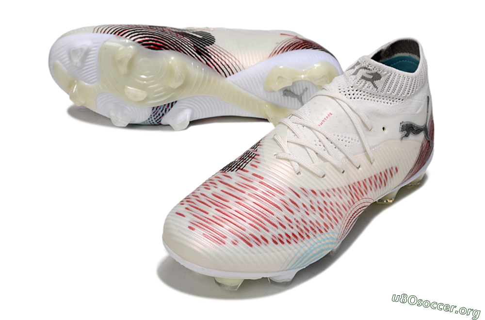Puma Future 8 Ultimate FG Football Boots - Beige/Red/Black 0