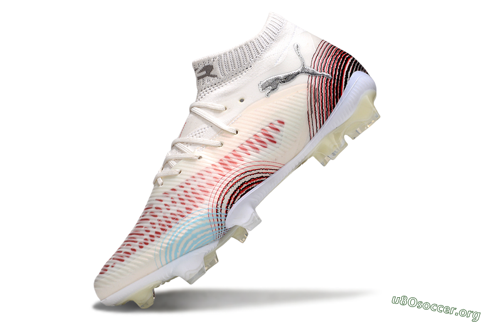 Puma Future 8 Ultimate FG Football Boots - Beige/Red/Black 5