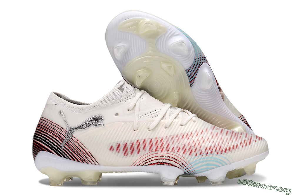 Puma Future 8 Ultimate FG Football Boots - Beige/Red/Black 2
