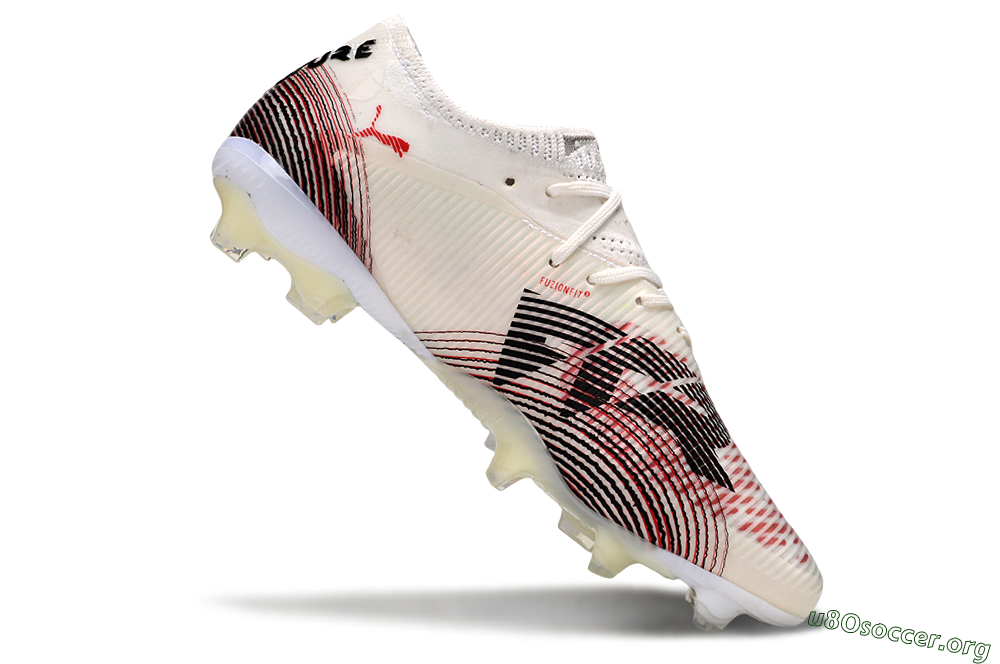Puma Future 8 Ultimate FG Football Boots - Beige/Red/Black 4