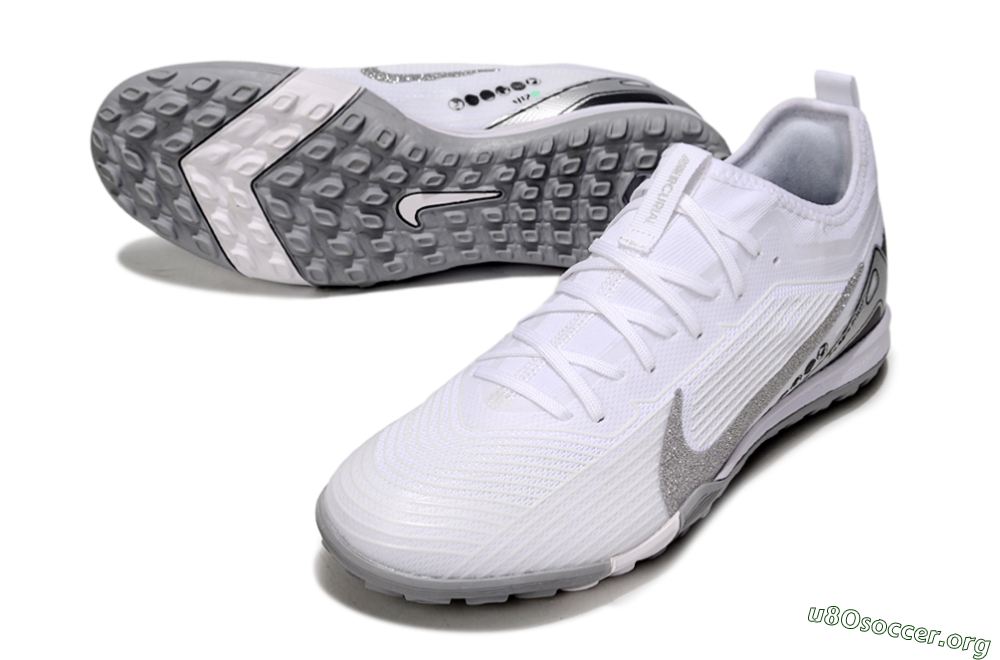 Nike Air Zoom Mercurial Vapor 16 Pro TF Football Shoes - White/Silver/Black 0