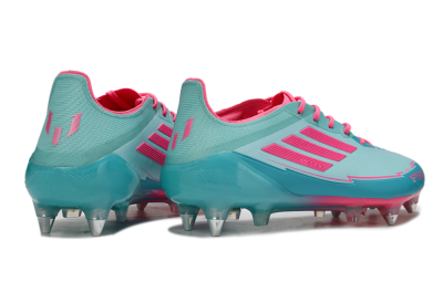 Messi x Adidas F50 Elite SG Football Boots - Jade/Pink