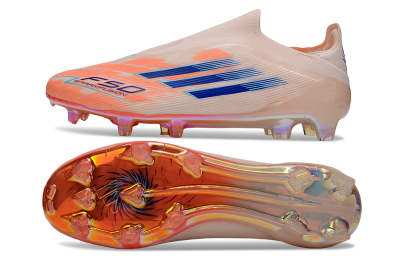 Adidas F50 Elite Laceless FG Football Boots - Pink/Blue/Gold