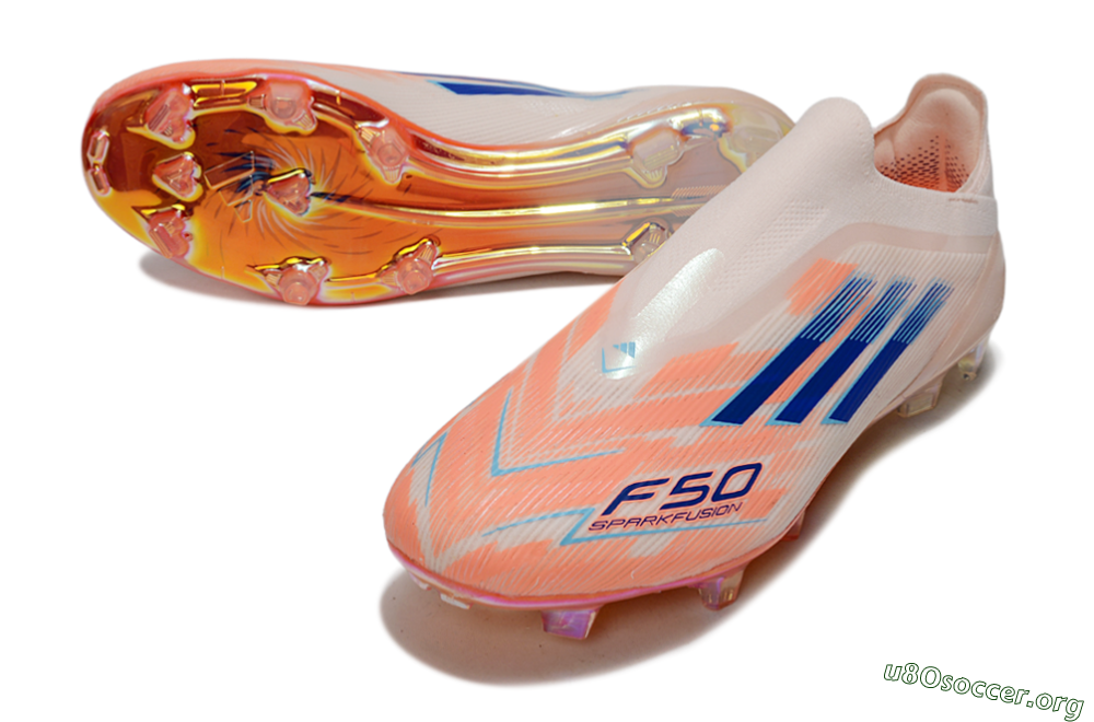 Adidas F50 Elite Laceless FG Football Boots - Pink/Blue/Gold 0