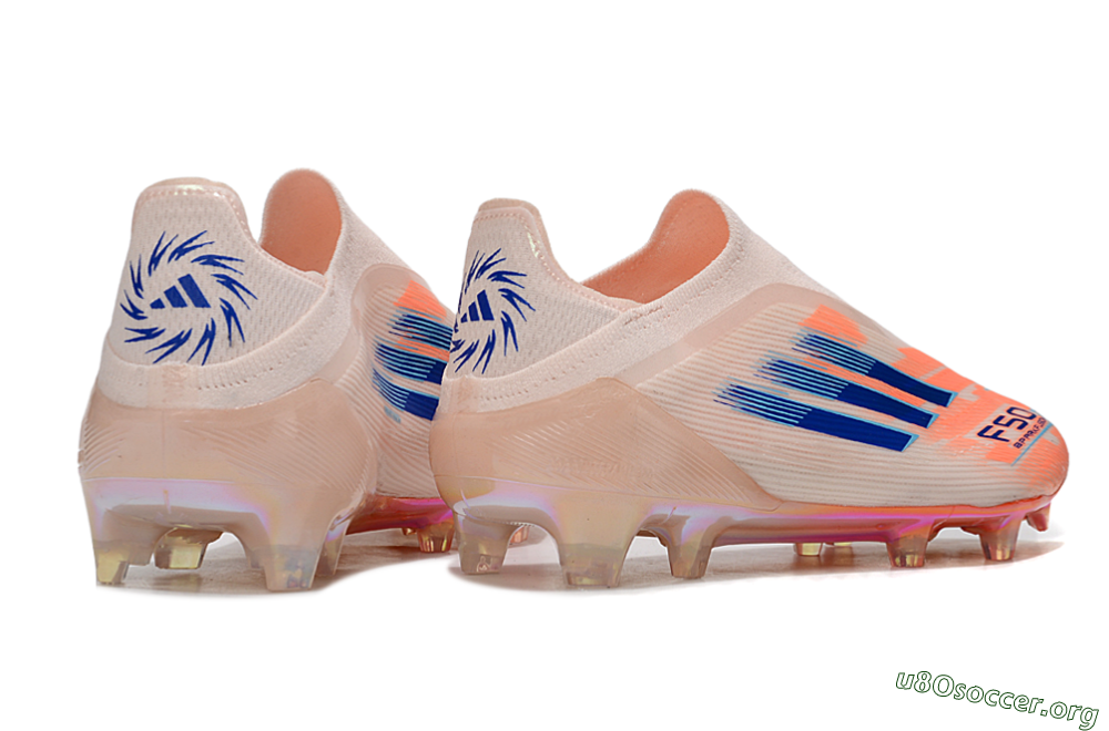 Adidas F50 Elite Laceless FG Football Boots - Pink/Blue/Gold 6