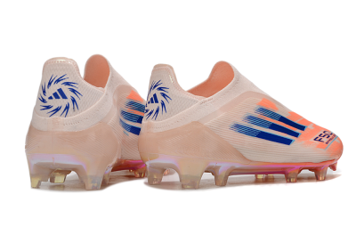 Adidas F50 Elite Laceless FG Football Boots - Pink/Blue/Gold