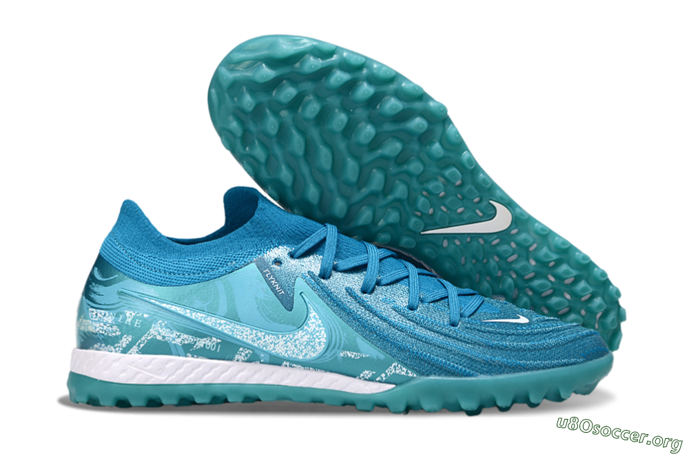 Nike Phantom GX 2 Elite TF Football Shoes - Blue/White 2