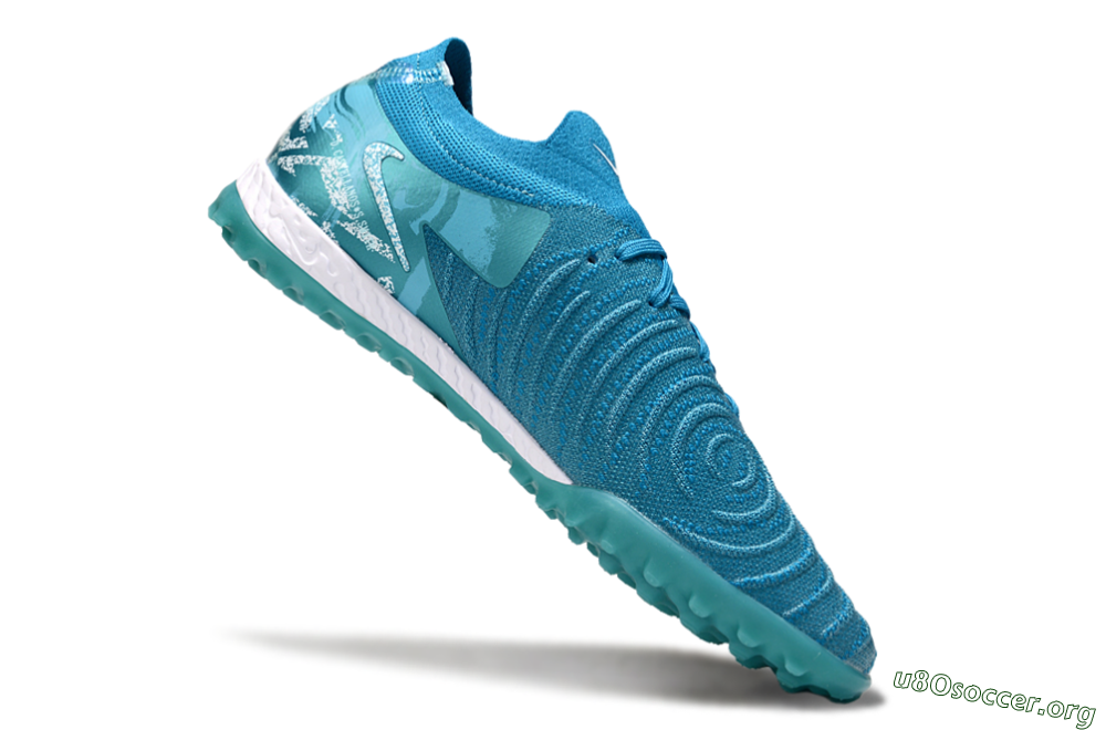 Nike Phantom GX 2 Elite TF Football Shoes - Blue/White 4