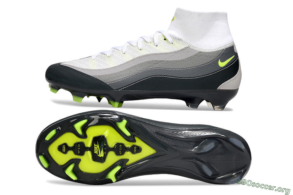 Nike Air Zoom Mercurial Superfly 10 Elite FG Football Boots - White/Grey/Black 1