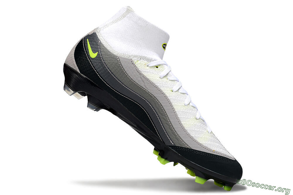 Nike Air Zoom Mercurial Superfly 10 Elite FG Football Boots - White/Grey/Black 5