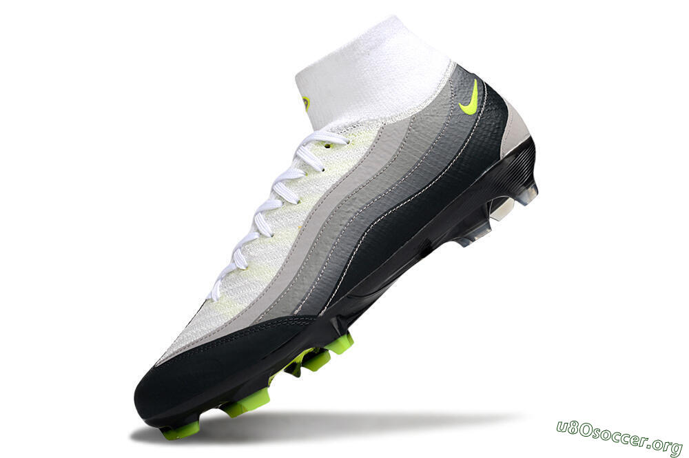 Nike Air Zoom Mercurial Superfly 10 Elite FG Football Boots - White/Grey/Black 6