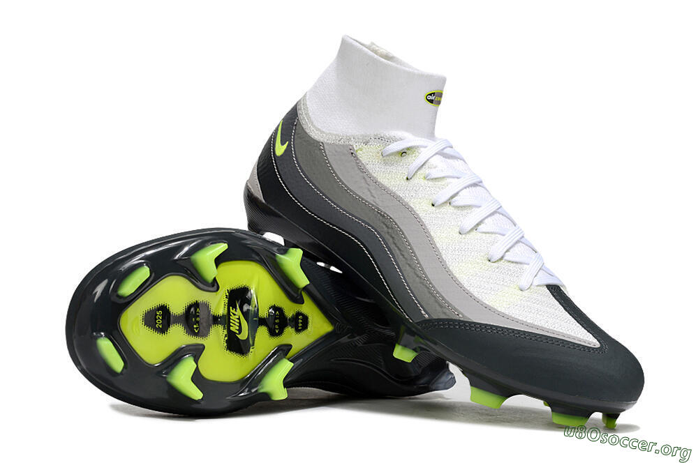 Nike Air Zoom Mercurial Superfly 10 Elite FG Football Boots - White/Grey/Black 4