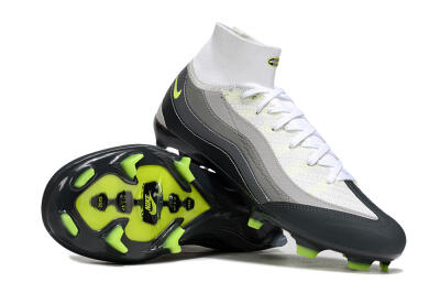 Nike Air Zoom Mercurial Superfly 10 Elite FG Football Boots - White/Grey/Black