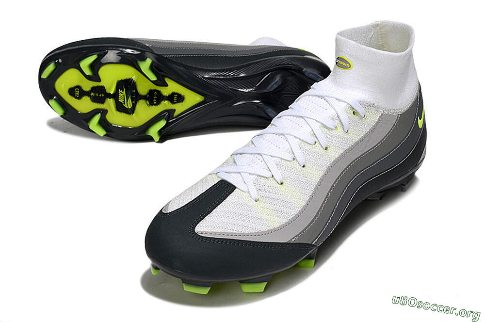 Nike Air Zoom Mercurial Superfly 10 Elite FG Football Boots - White/Grey/Black 0