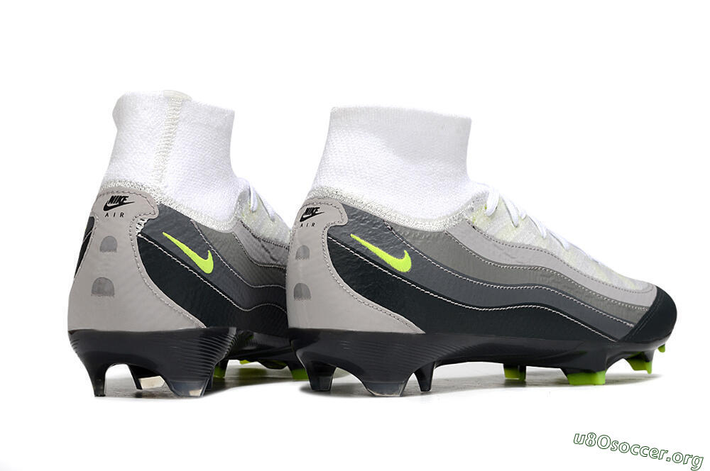Nike Air Zoom Mercurial Superfly 10 Elite FG Football Boots - White/Grey/Black 7