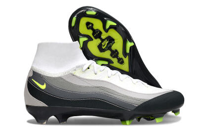 Nike Air Zoom Mercurial Superfly 10 Elite FG Football Boots - White/Grey/Black