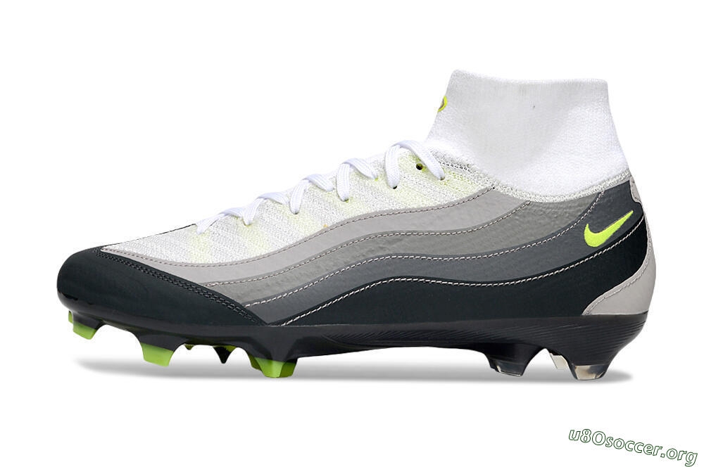 Nike Air Zoom Mercurial Superfly 10 Elite FG Football Boots - White/Grey/Black 3