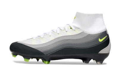 Nike Air Zoom Mercurial Superfly 10 Elite FG Football Boots - White/Grey/Black