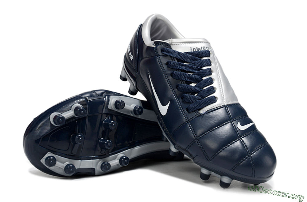 Nike Air Zoom Total 90 III FG Football Boots - Blue/Silver/White 4