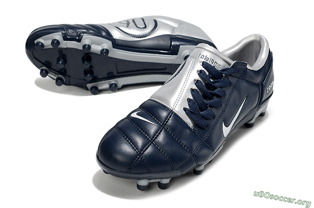 Nike Air Zoom Total 90 III FG Football Boots - Blue/Silver/White 0
