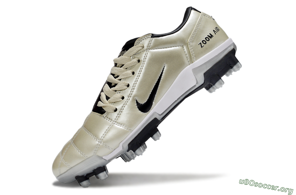 Nike Air Zoom Total 90 III FG Football Boots - Beige/Black/White 6