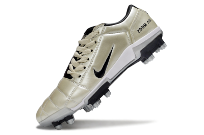 Nike Air Zoom Total 90 III FG Football Boots - Beige/Black/White
