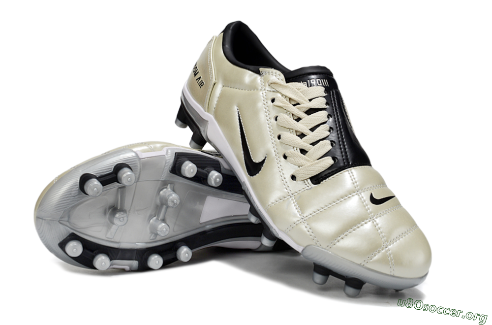 Nike Air Zoom Total 90 III FG Football Boots - Beige/Black/White 4