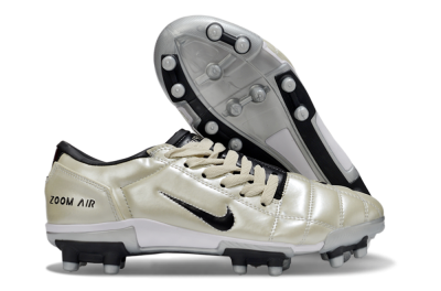 Nike Air Zoom Total 90 III FG Football Boots - Beige/Black/White