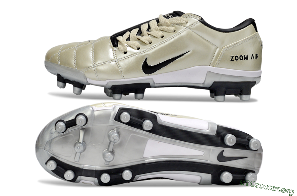 Nike Air Zoom Total 90 III FG Football Boots - Beige/Black/White 1
